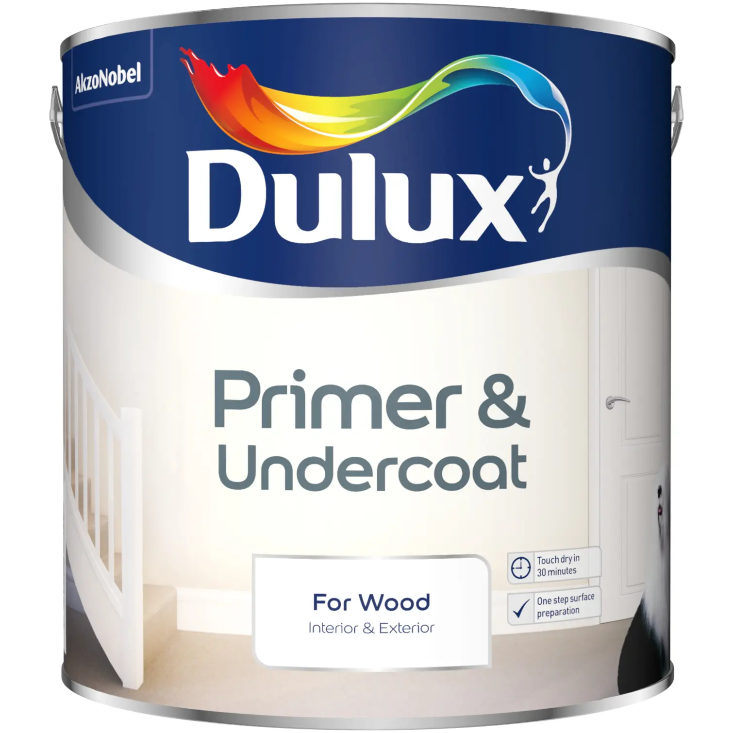 DUL0719 Dulux Quick Drying Wood Primer Undercoat 2.5ltr