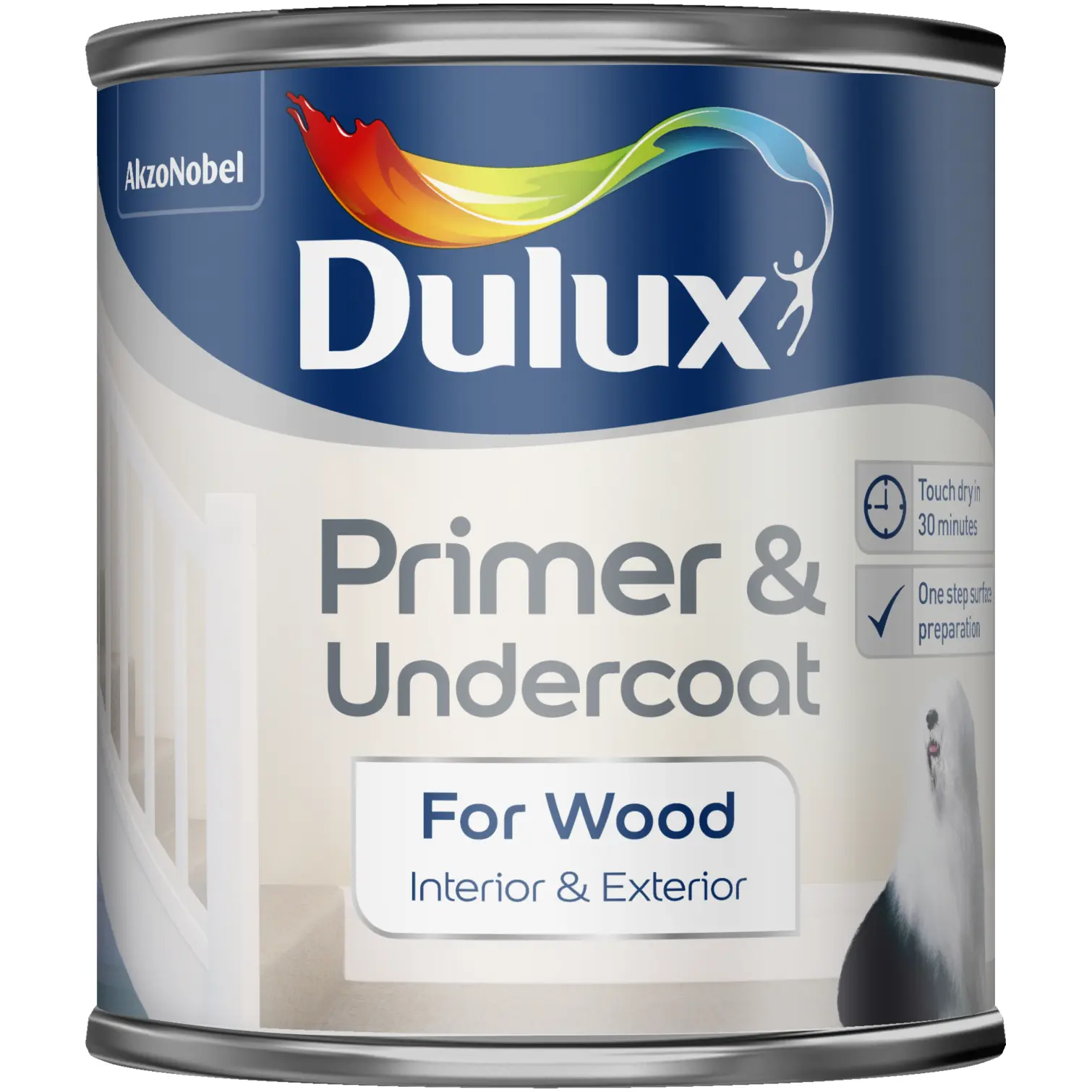 DUL0723 Dulux Quick Drying Wood Primer Undercoat 250ml