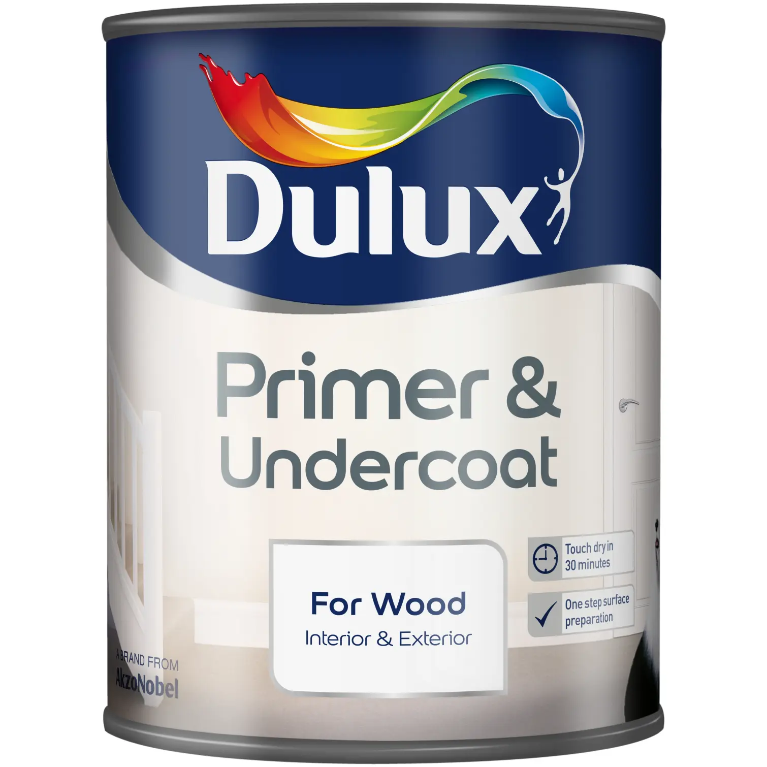 DUL0724 Dulux Quick Drying Wood Primer Undercoat 750ml