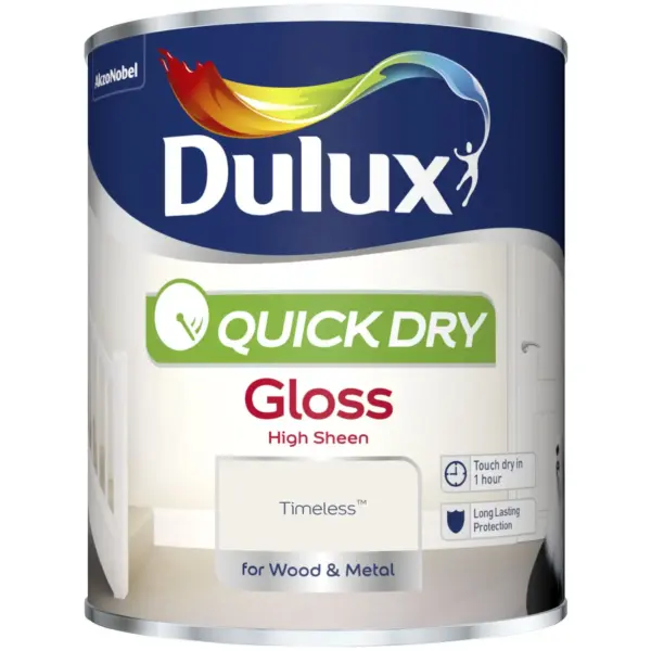 Dulux Quick Dry Gloss Timeless 750ml