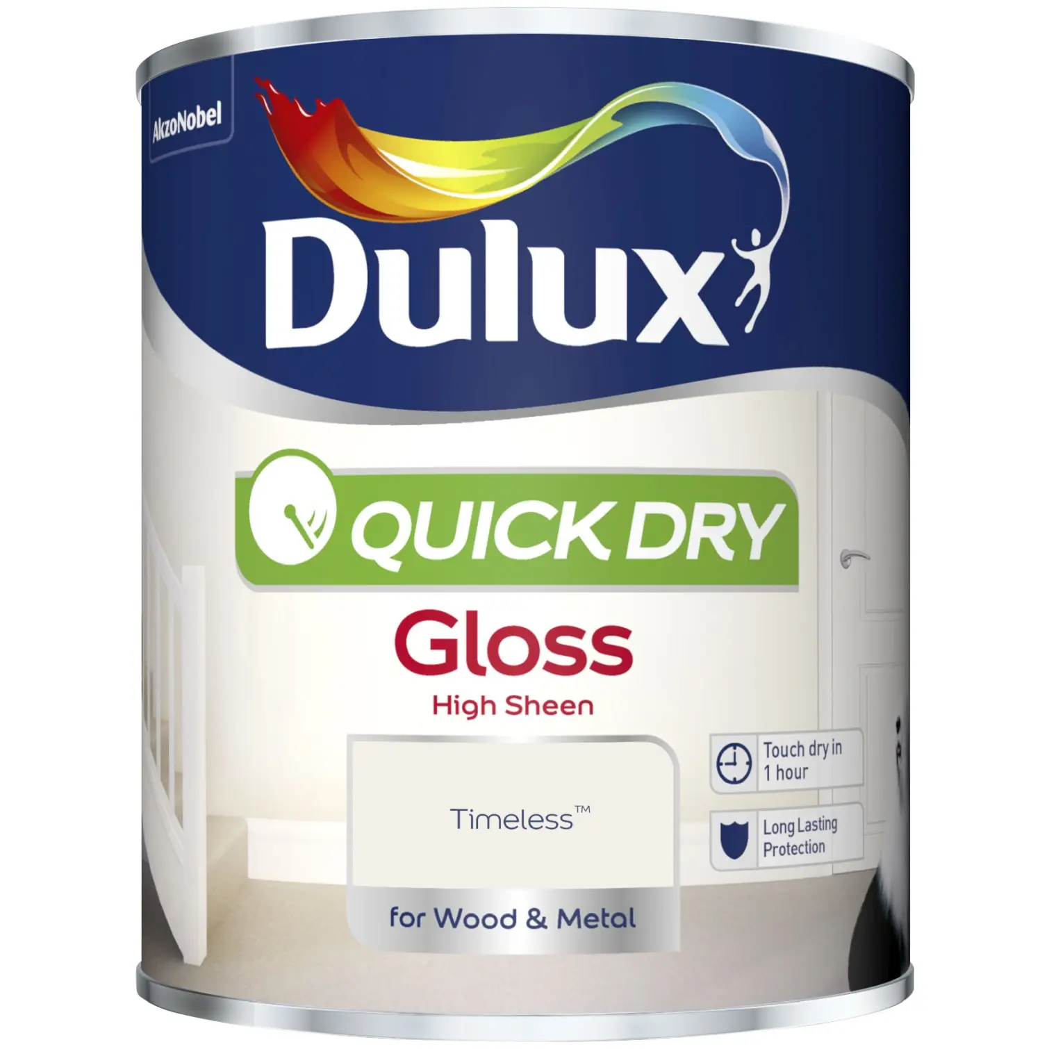DUL1260 Dulux Quick Dry Gloss Timeless 750ml