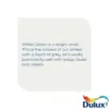 DUL1615_11 Dulux Easycare Matt White Cotton 2.5L