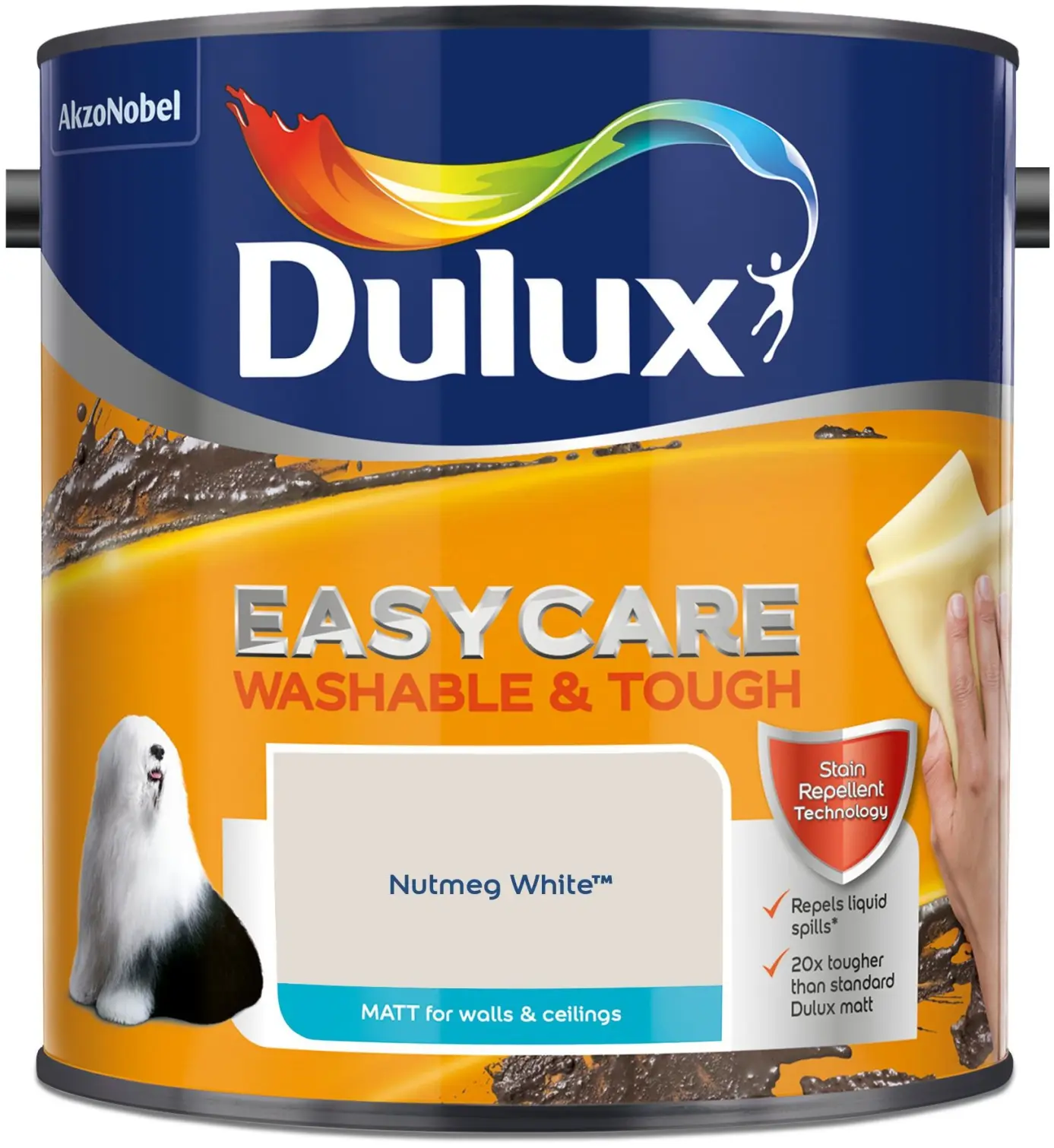 Dulux Easycare Matt Nutmeg White 2.5L