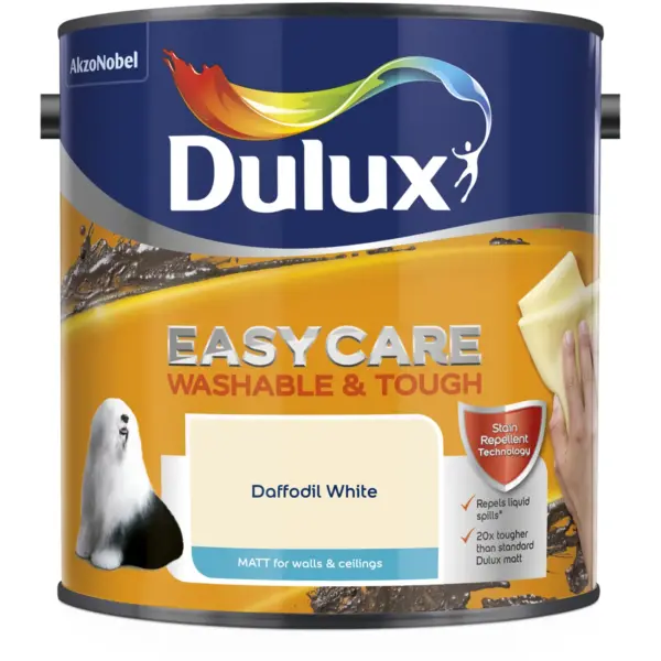 Dulux Easycare  Matt Daffodil White 2.5L
