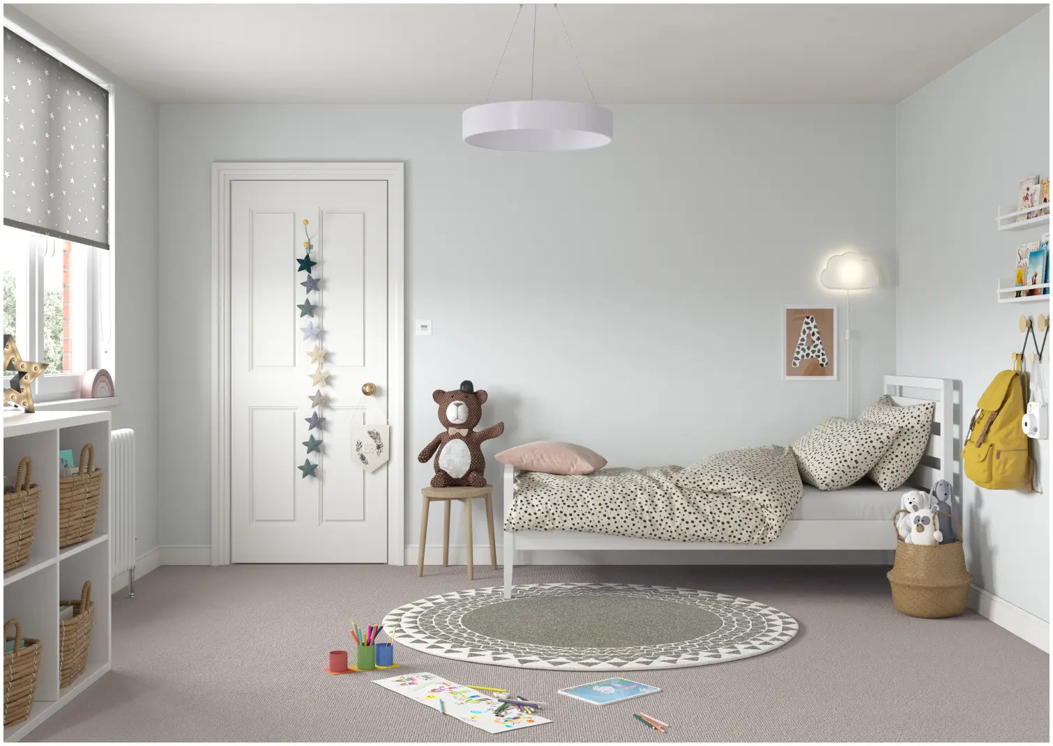 DUL1634_8 Dulux Easycare Cornflower White 2.5L