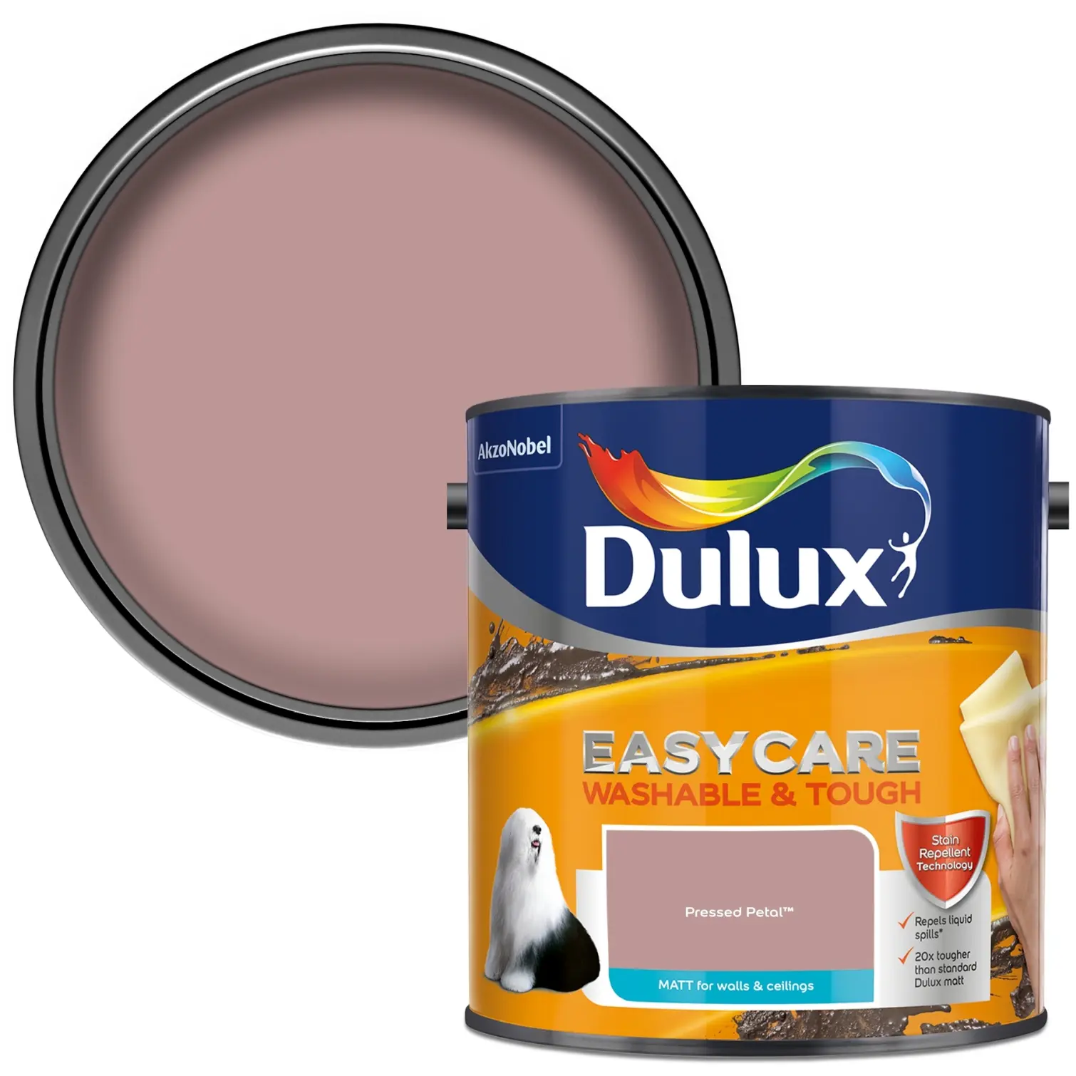 DUL1644_1 Dulux Easycare Pressed Petal 2.5L
