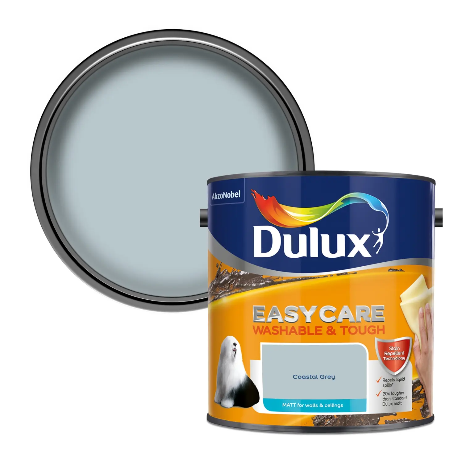 DUL1652_1 Dulux Easycare Coastal Grey 2.5L