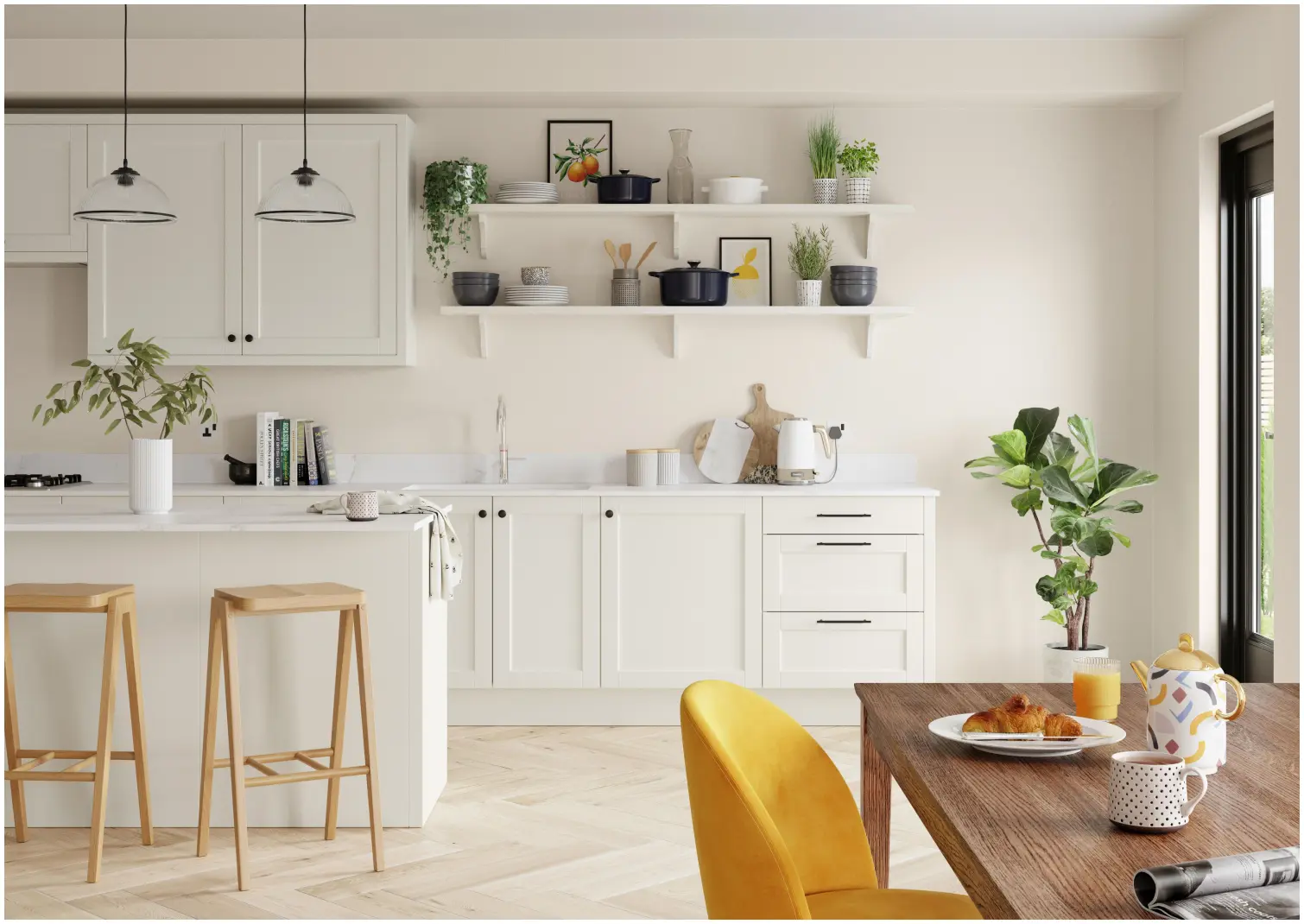 DUL1805_4 Dulux Easycare Kitchen Almond White 2.5L