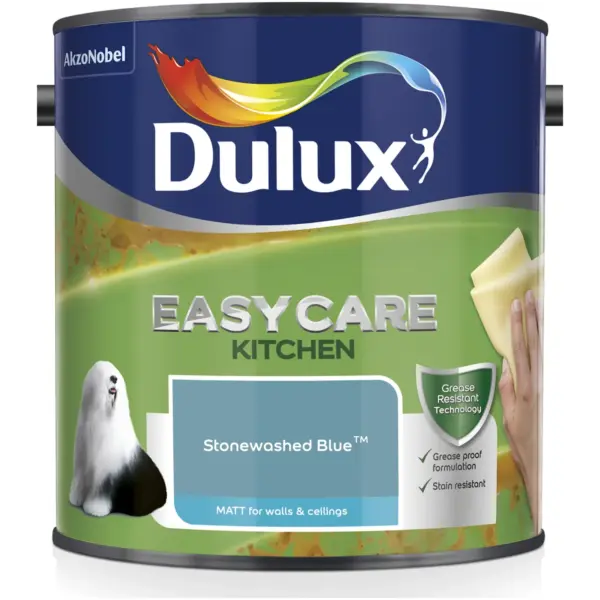 Dulux Easycare Kitchen Stonewashed Blue 2.5L