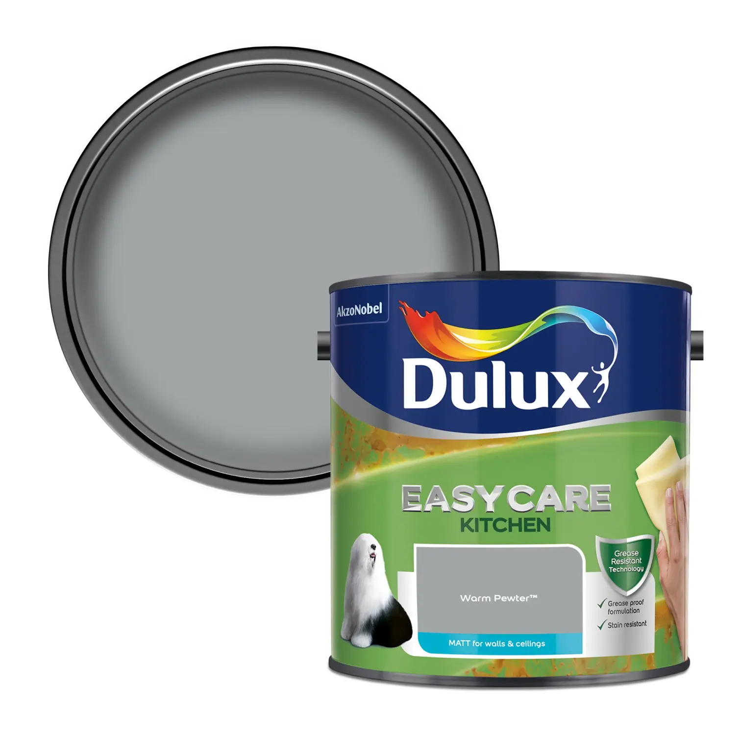 DUL1814_1 Dulux Easycare Kitchen Warm Pewter 2.5L
