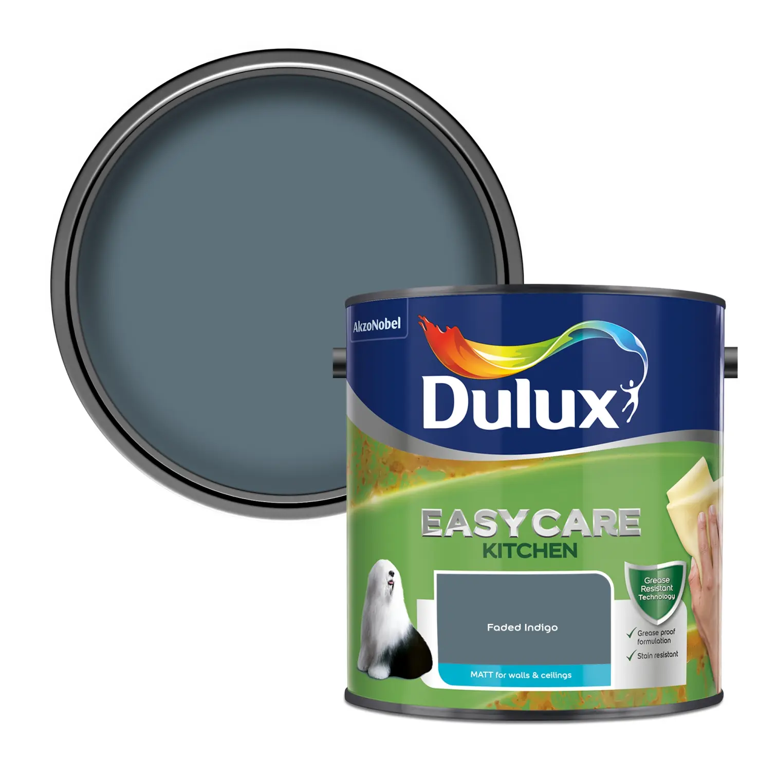DUL1826_1 Dulux Kitchen Faded Indigo 2.5L