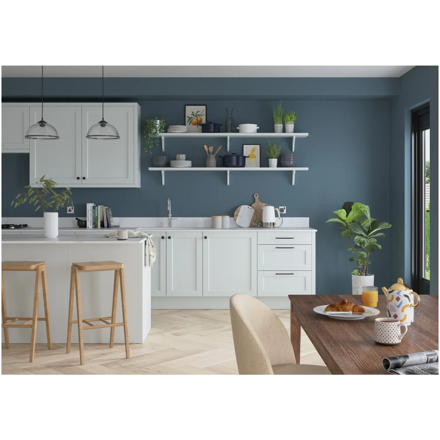 DUL1826_4 Dulux Kitchen Faded Indigo 2.5L