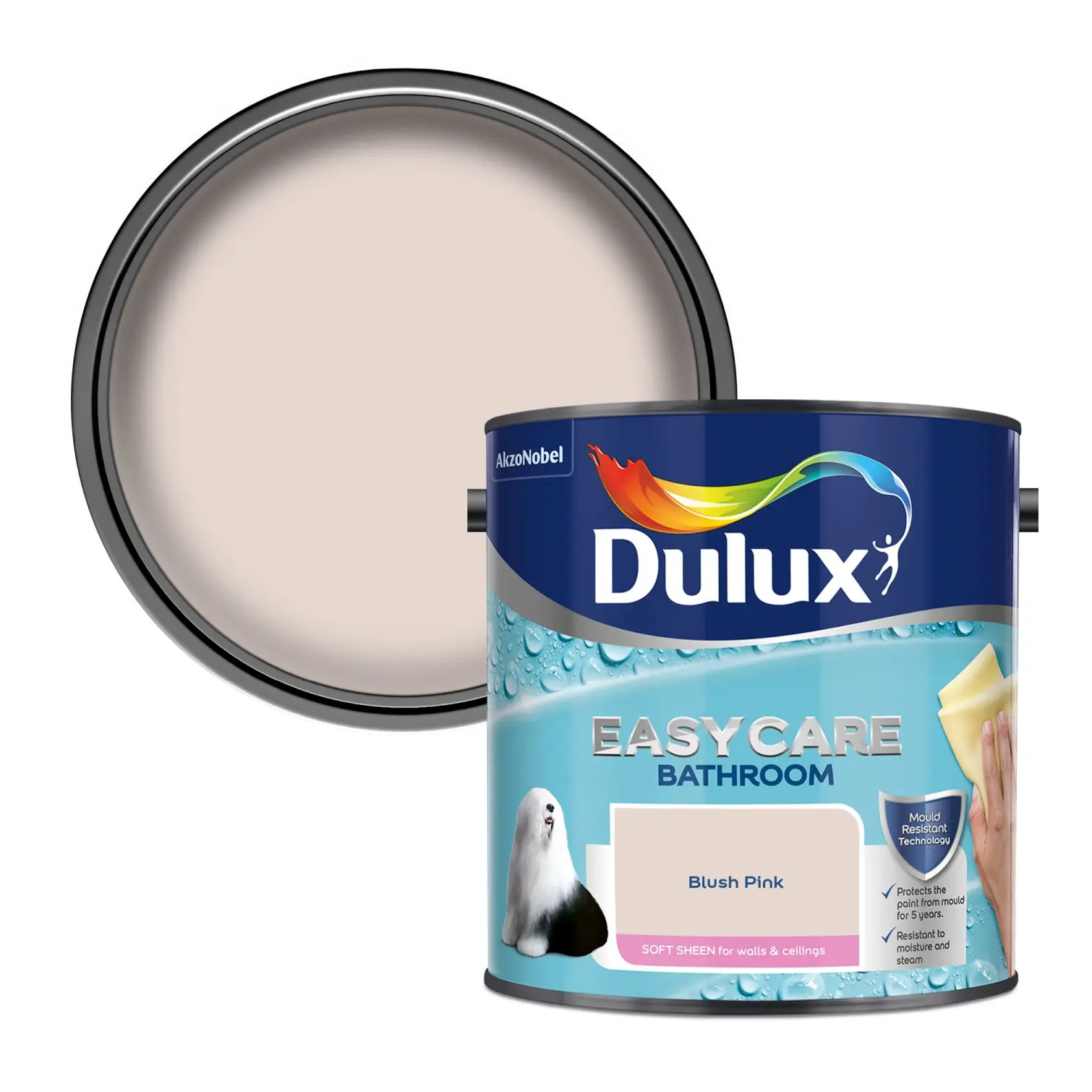 DUL1855_1 Dulux Easycare Bathroom Blush Pink 2.5L