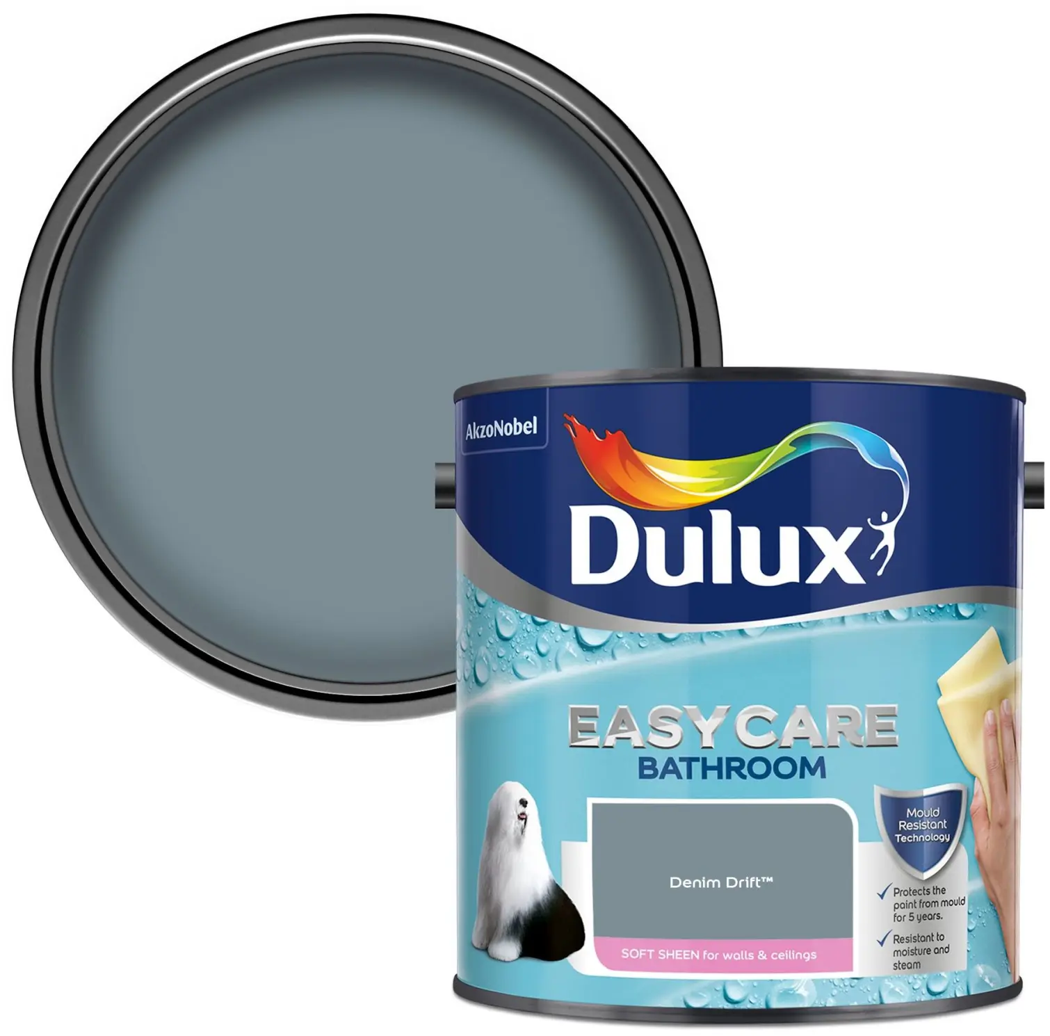 DUL1856_1 Dulux Easycare Bathroom Denim Drift 2.5L