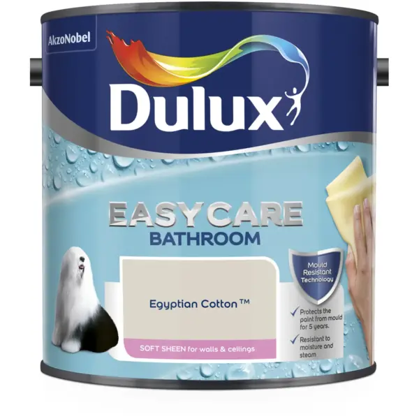 Dulux Easycare Bathroom Egyptian Cotton 2.5L