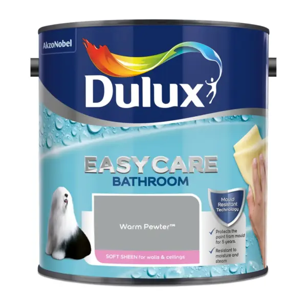 Dulux Easycare Bathroom Warm Pewter 2.5L