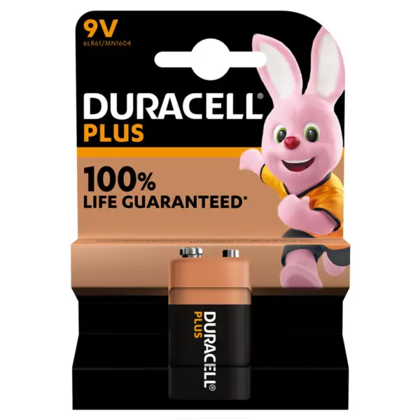 DUR0010 Duracell Plus PP3 9V Battery