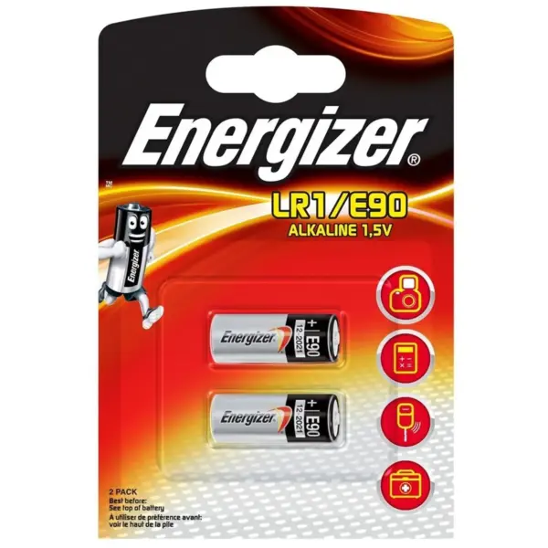 Energizer LR1 1.5v Alkaline Car Alarm Battery