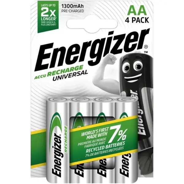 Energizer Rechargeable Battery 1300mAh (CD4) AA