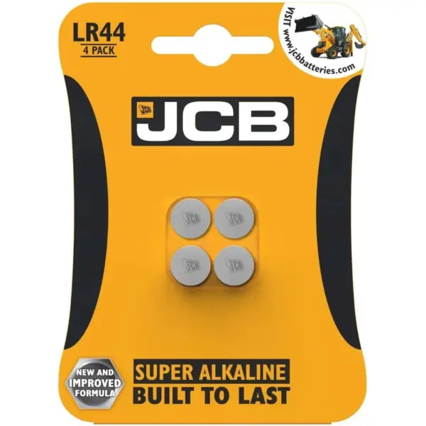 JCB Button Cell LR44 pk4