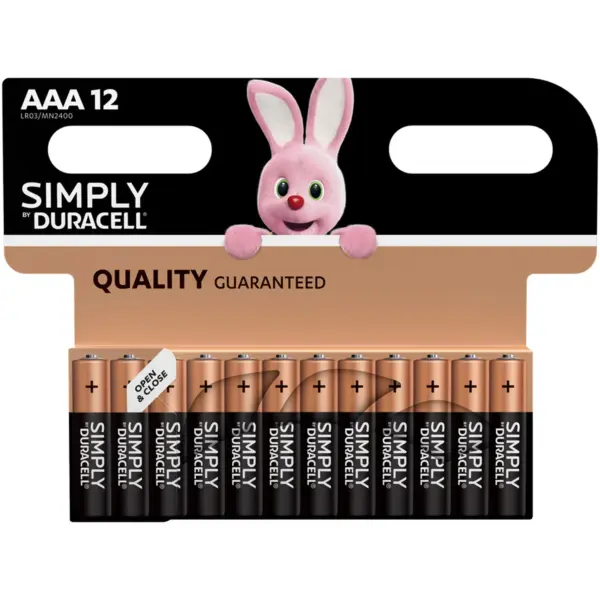 Duracell AAA Batteries pk12