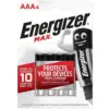 Energizer Max AAA Batteries pk4