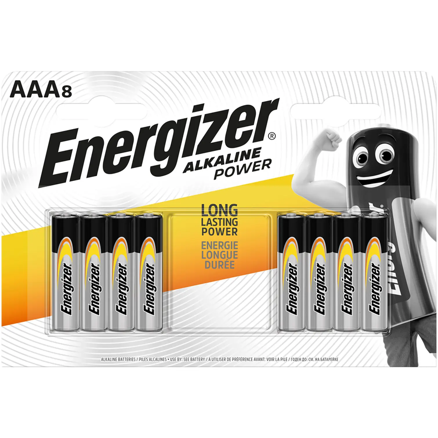 Energizer Alkaline Power AAA Batteries pk8