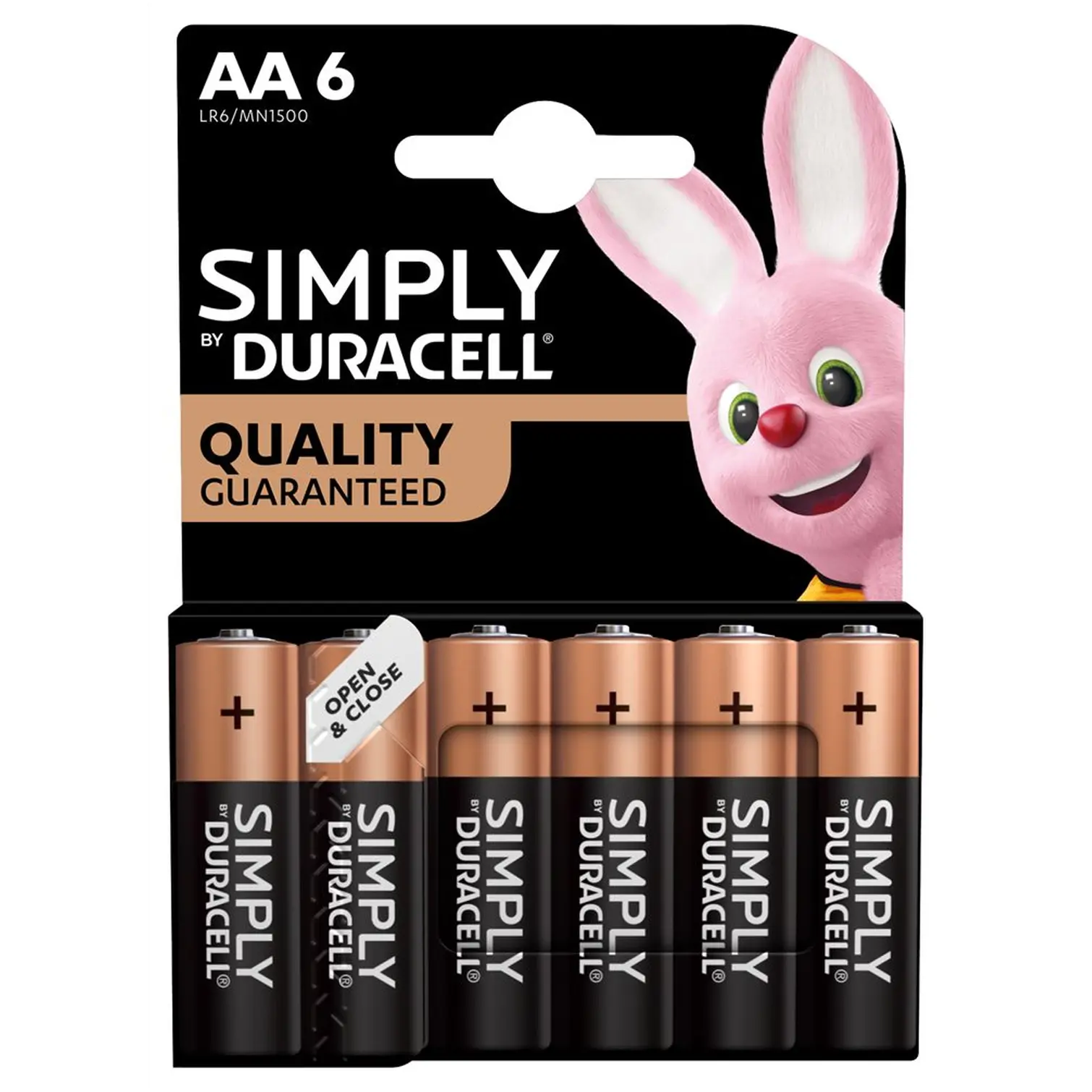 Duracell Simply AA Batteries Pack of 6