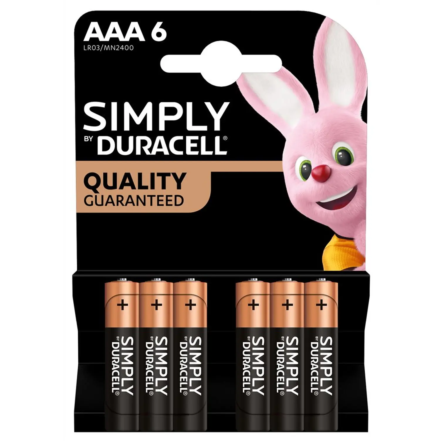 Duracell Simply AAA Batteries Pack of 6