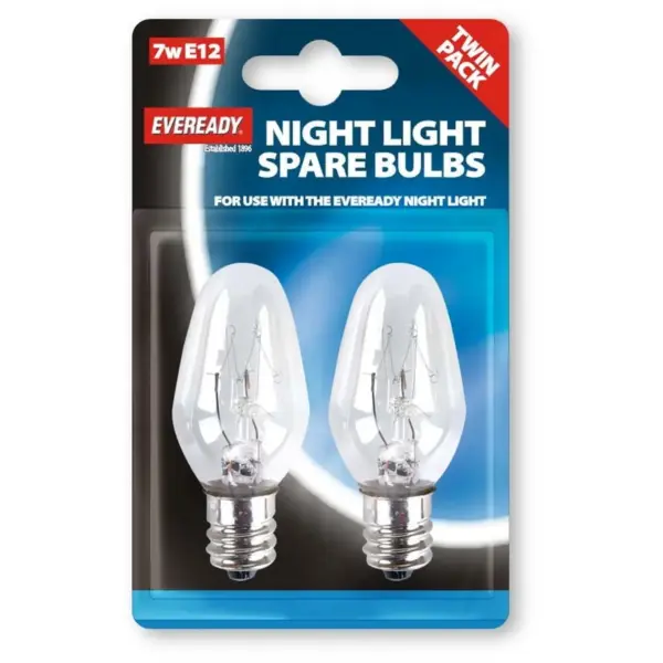 Eveready(2) E12 Nightlight Bulb 7w SES Card Of 2