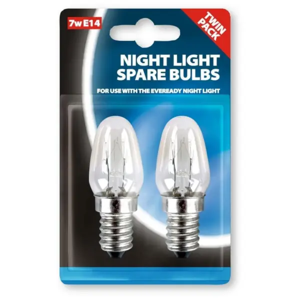 Eveready(2) E14 Nightlight Bulb 7w SES Card Of 2
