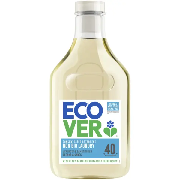 ECV0008 Ecover Laundry Liquid Non Bio 1.43Ltr Concentrated 40 Washes