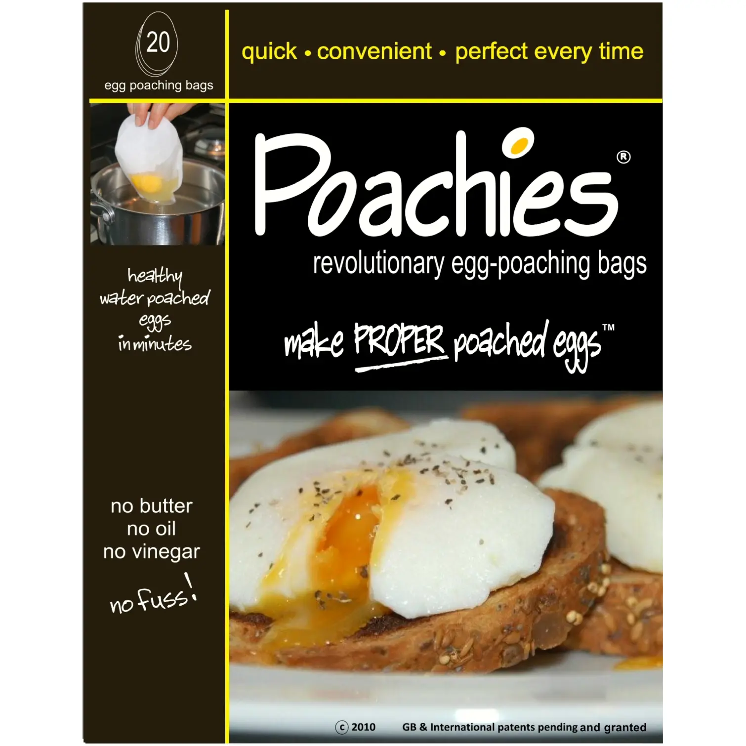 EDG0006 Poachies Egg Poaching Bags Pack of 20