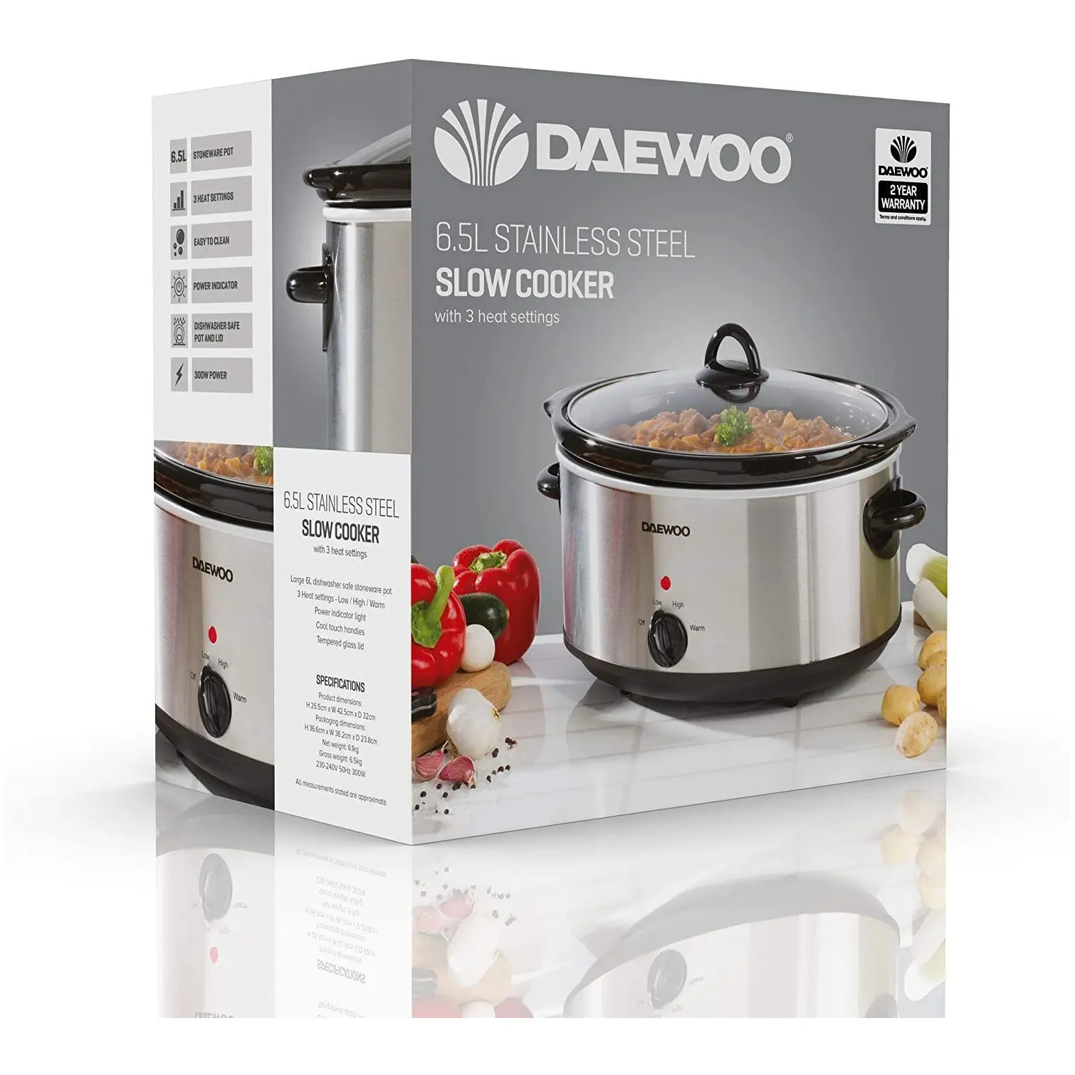 Daewoo Slow Cooker 6.5Ltr