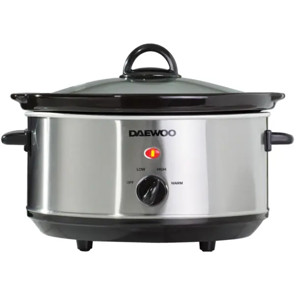 EGL0115 Daewoo Slow Cooker Stainless Steel 3.5Ltr