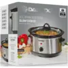 Daewoo Slow Cooker Stainless Steel 3.5Ltr