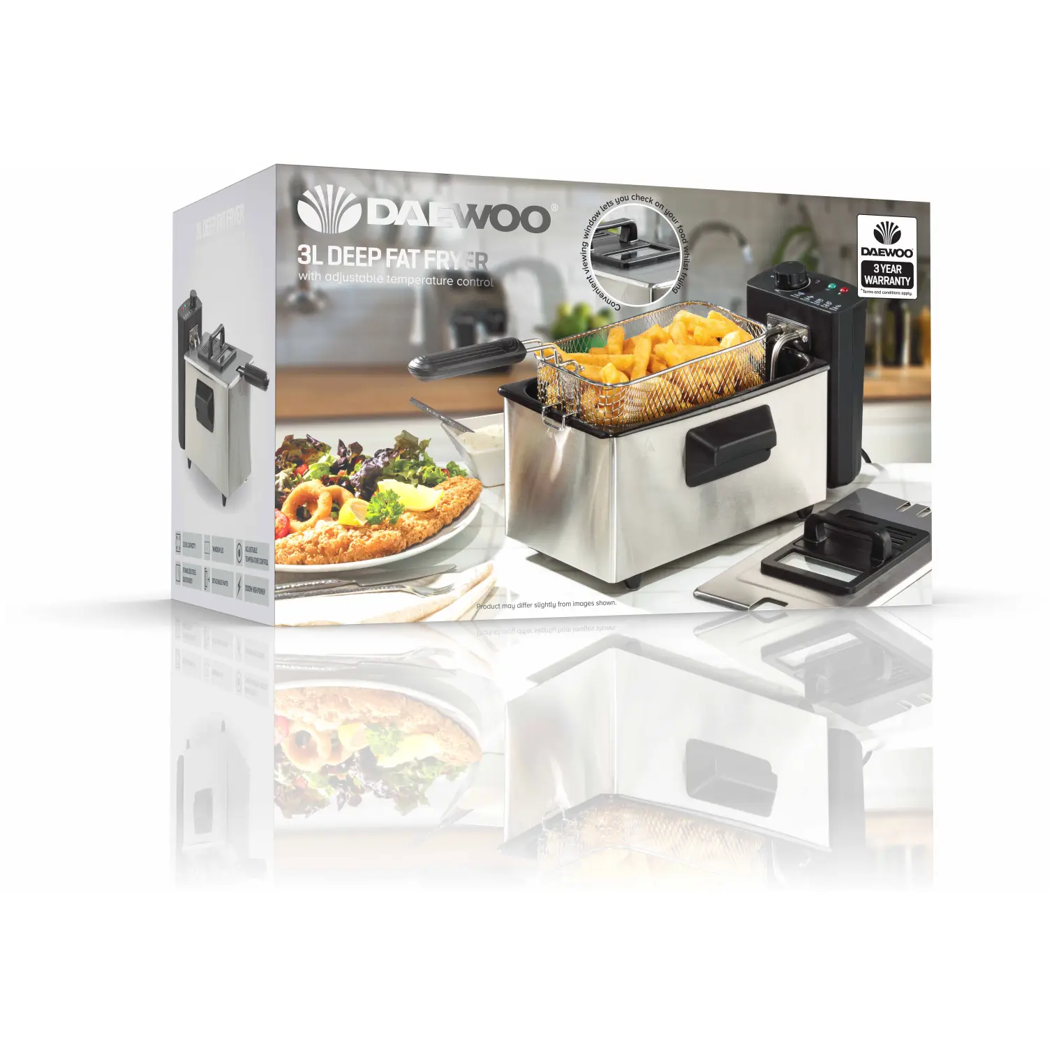 EGL0140_3 Daewoo Professional Fryer 3 Litre Capacity