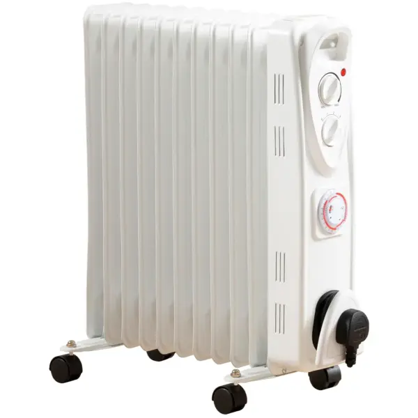 EGL0930 Daewoo 2500W Oil Filled Heater With Timer and 3 Heat Settings