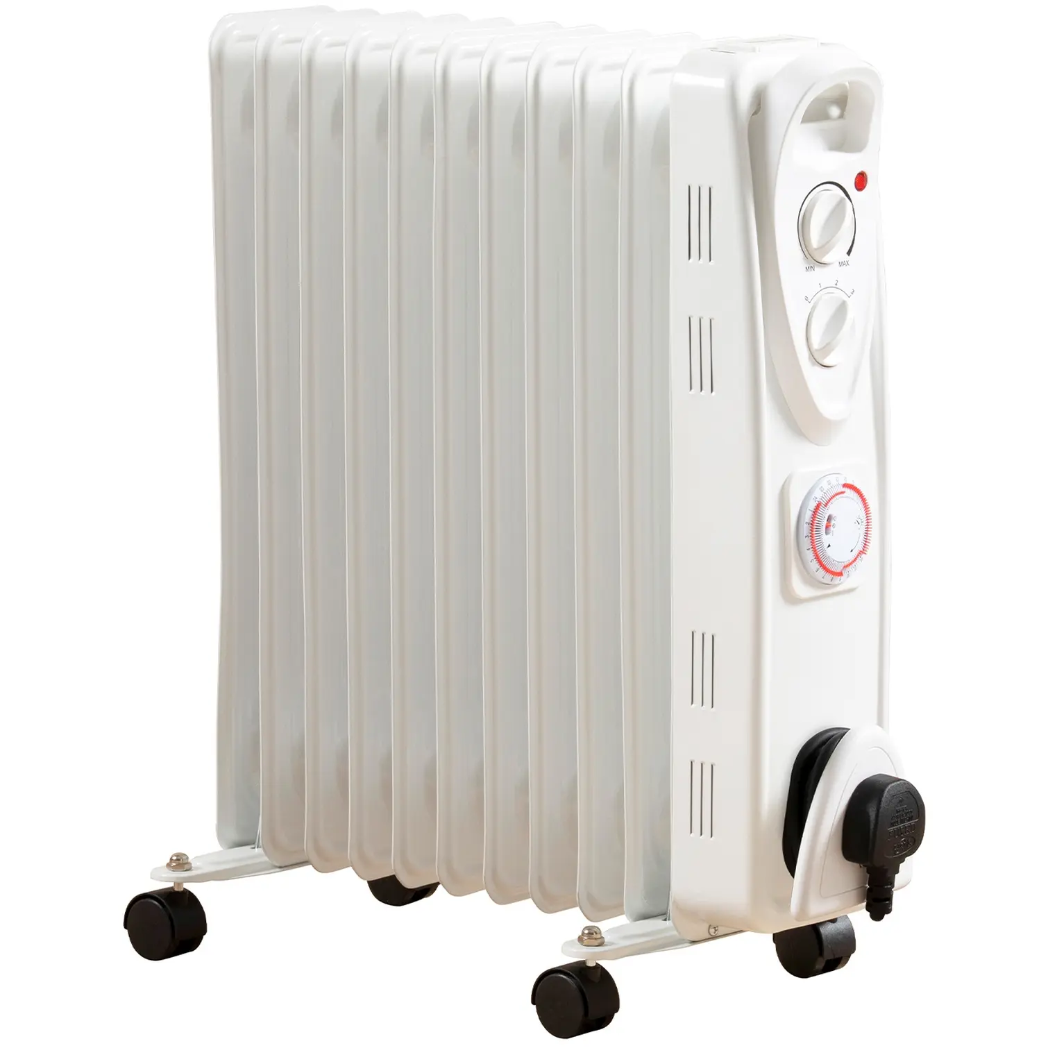 Daewoo 2500W Oil Filled Heater With Timer and 3 Heat Settings