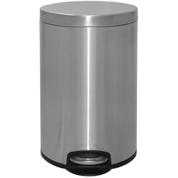 Eko Pedal Bin Stainless Steel Matt Finish Soft Close Lid 12 Litre Capacity