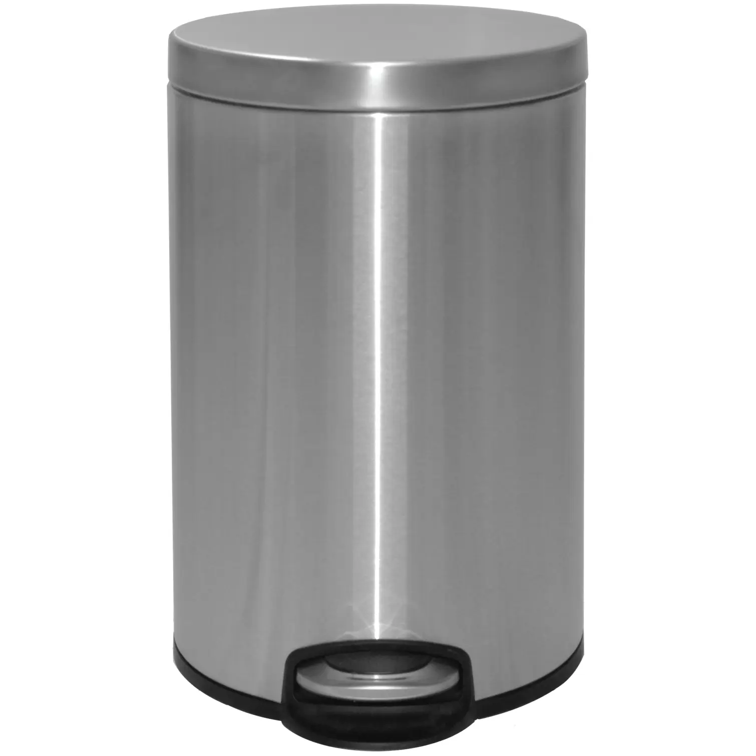 Eko Pedal Bin Stainless Steel Matt Finish Soft Close Lid 12 Litre Capacity