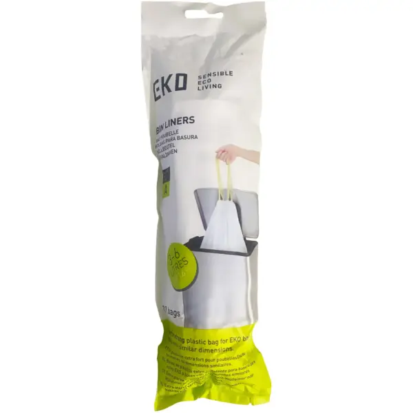 Eko Bin Liner To Suit 3 to 6 Litre Bins Roll of 30