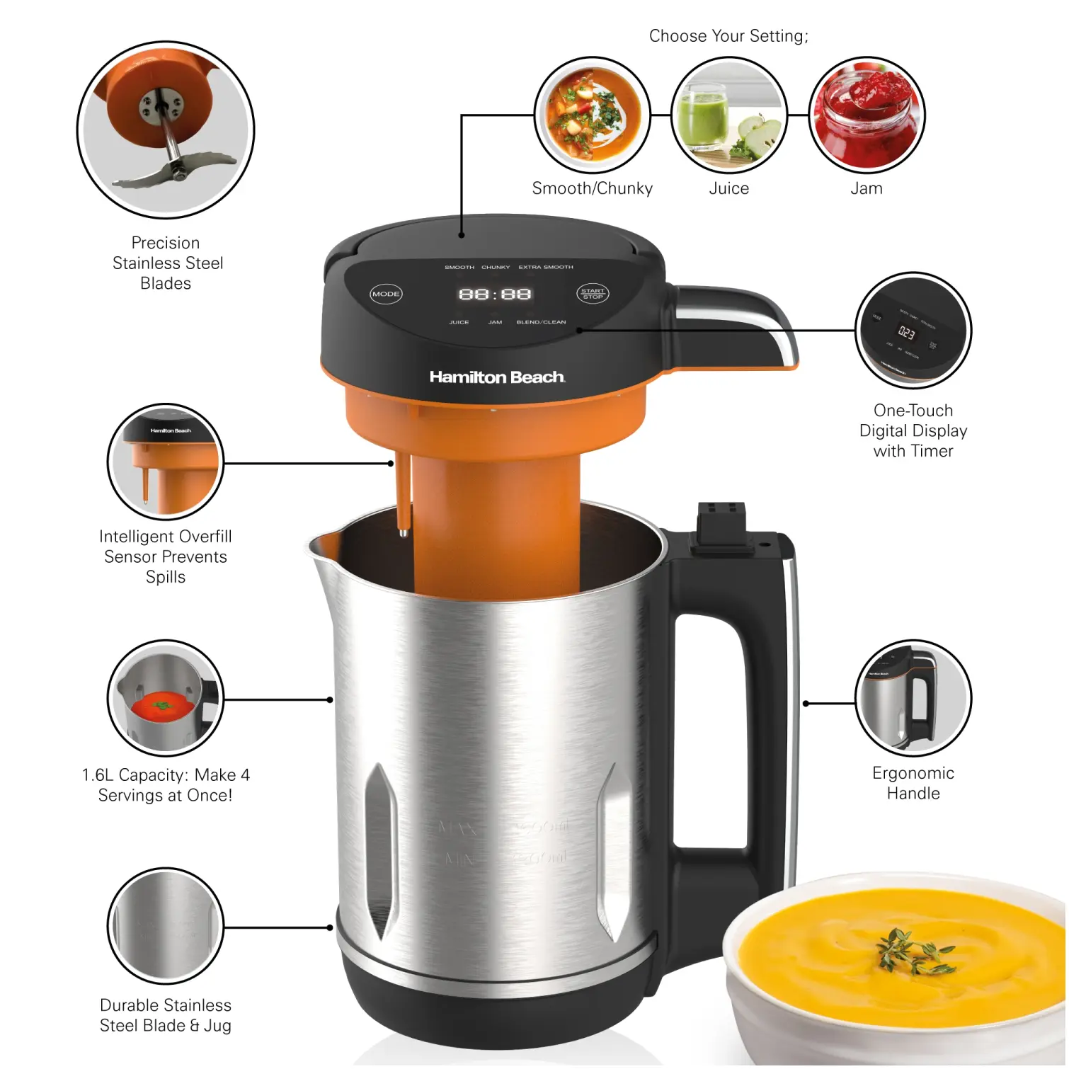 Hamilton Beach Soup Maker 1.6ltr