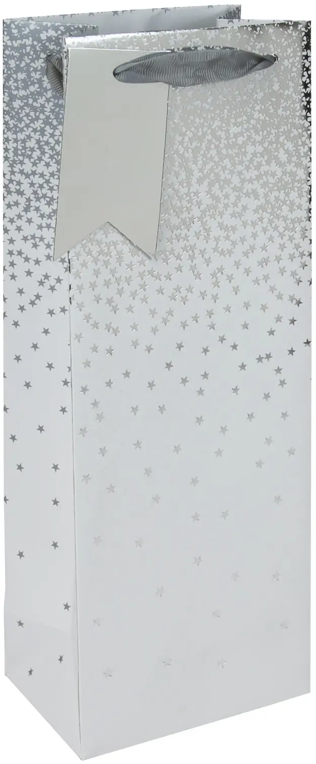 White Ombre Bottle Gift Bag