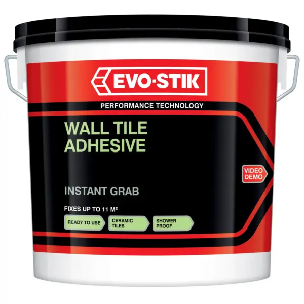 Evo-Stik   10ltr/11m Tile Adhesive Instant Grab