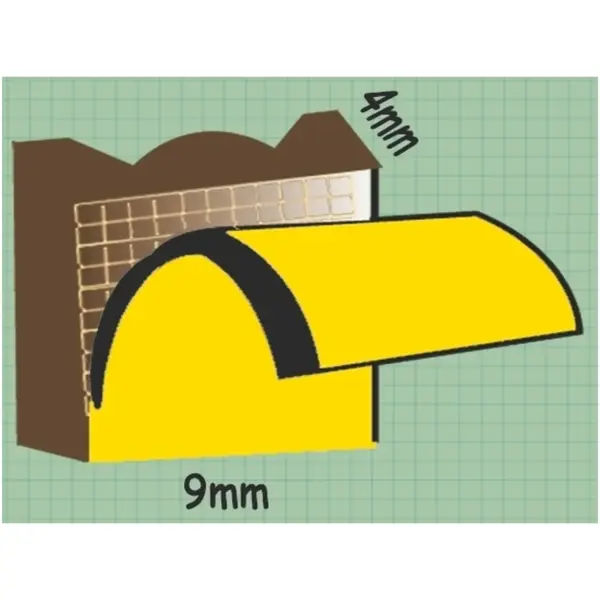 EXI0018 Exitex E Strip 5m Brown