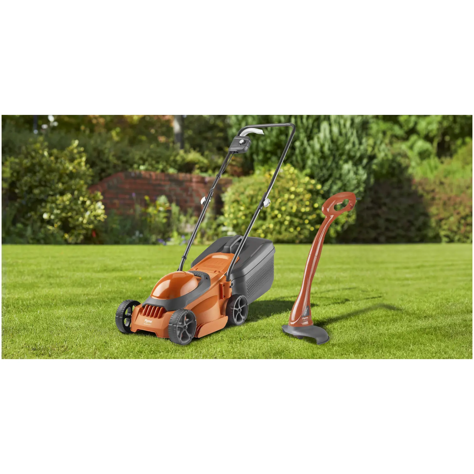 Flymo SimpliMow 300 Rotary Lawnmower & Mini Trim Grass Trimmer Corded Kit
