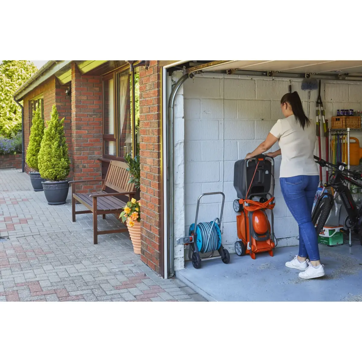 Flymo EasiStore 340R Corded Rotary Lawn Mower