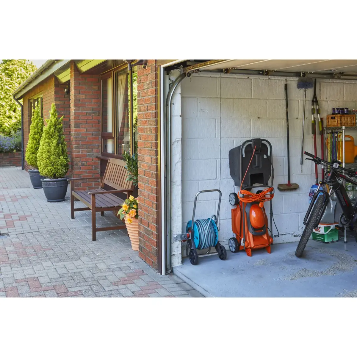 Flymo EasiStore 380R Corded Rotary Lawn Mower