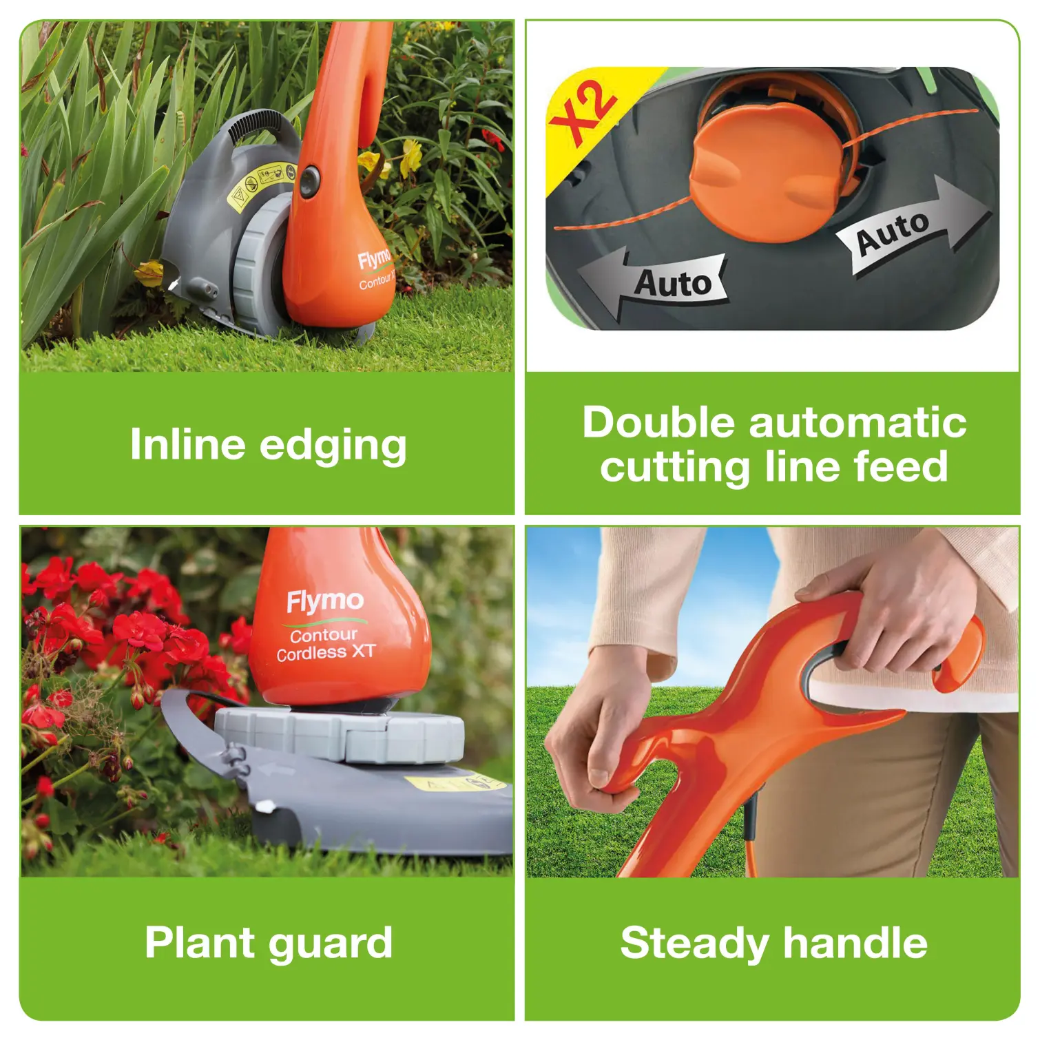 FLY0208_8 Flymo Contour XT Corded Grass Trimmer and Edger